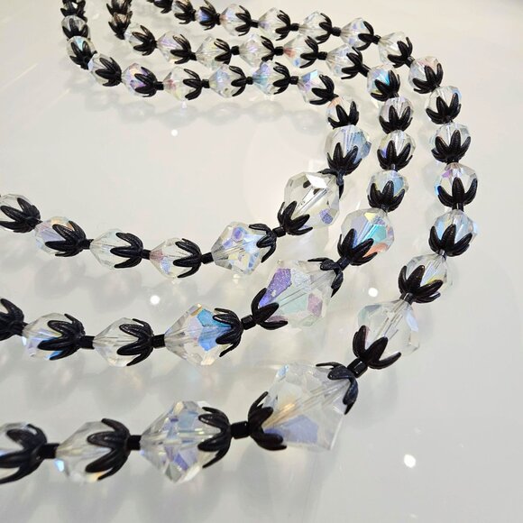 Vintage Glass Bead Art Deco-style Necklace - Picture 4 of 6